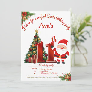 Magical Christmas Birthday Card for Girls