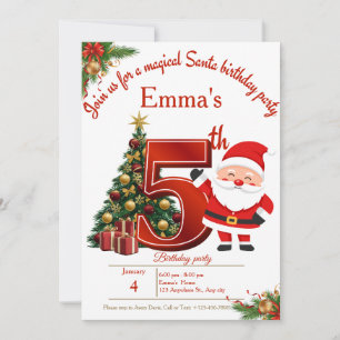 Magical Christmas Birthday Card for Girls