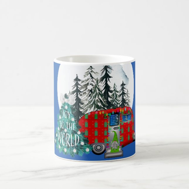 Magical Christmas Camper Coffee Mug (Center)