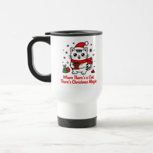 Magical Christmas Cat - Pet-Themed Gifting Travel Mug