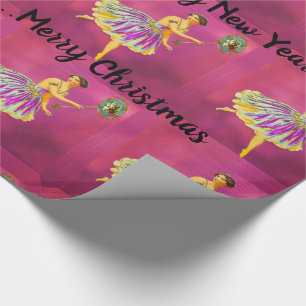 Magical Christmas Cheer II Fun Fairy Wrapping Paper