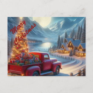Magical Christmas Eve Delivery Holiday Postcard