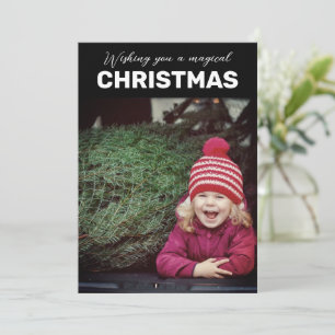 Magical Christmas Family Photo Holiday Card