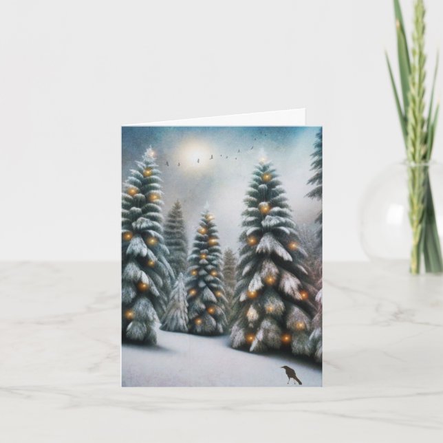 Magical Christmas Forest Card (Front)
