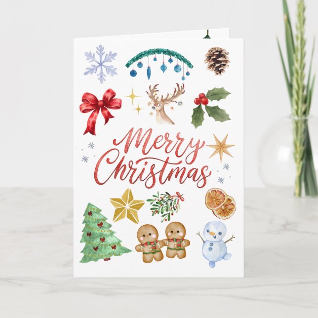 Magical Christmas Greeting Card (Front)