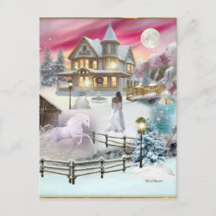 Magical Christmas Holiday Postcard