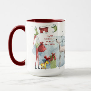 Magical Christmas Mug For Worlds Best MOM Custom