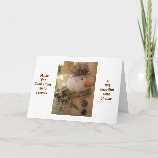 MAGICAL CHRISTMAS / NEW YEARS WISHES HOLIDAY CARD (Front)