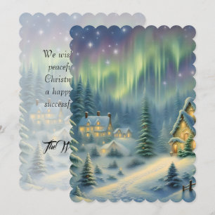 Magical Christmas night in the forest under stars