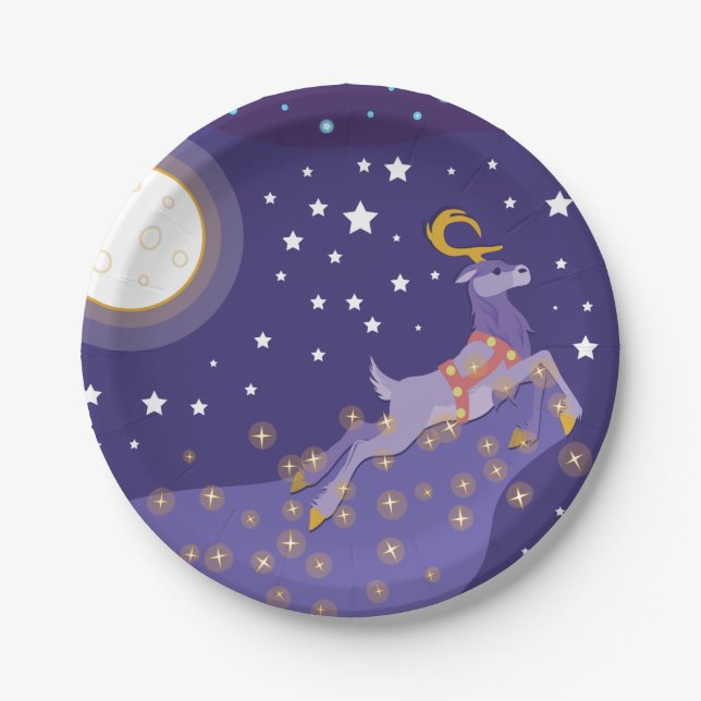 Magical Christmas Paper Plate (Front)