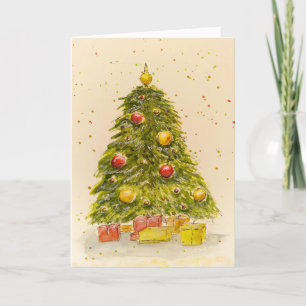 Magical Christmas peace Holiday Card