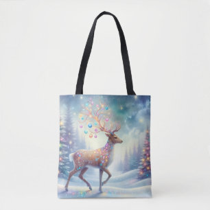 Magical Christmas Reindeer Tote Bag