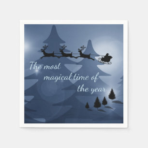 Magical Christmas Scene Napkin