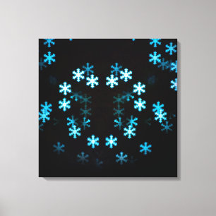 Magical Christmas Snowflakes Canvas Print