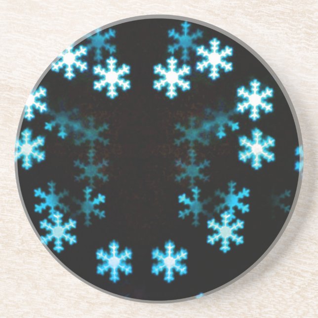 Magical Christmas Snowflakes Coaster (Front)