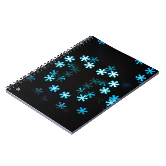 Magical Christmas Snowflakes Notebook (Left Side)