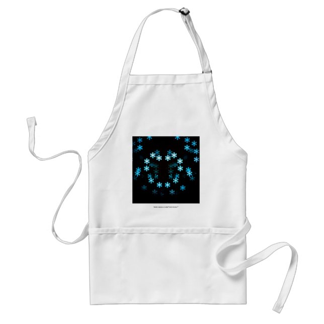 Magical Christmas Snowflakes Standard Apron (Front)