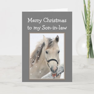 Magical Christmas Son-in-law Wishes Horsel Card