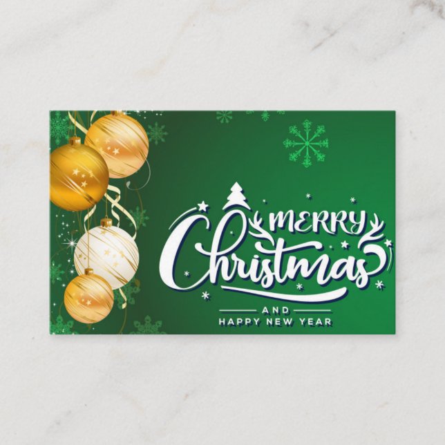 Magical Christmas Spirit Business Card (Front)