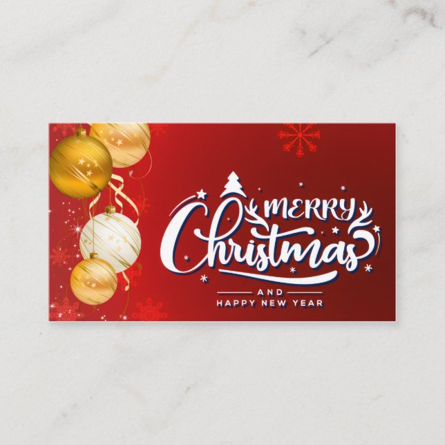 Magical Christmas Spirit Business Card (Front)