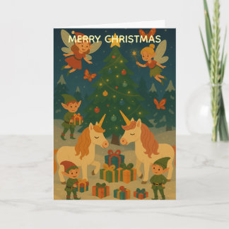 Magical Christmas Time Custom Christmas Greeting Card