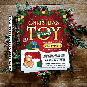 Magical Christmas Toy Giveaway: Santa Bag & Teddy Flyer