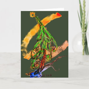 Magical Christmas Tree holiday card The Holy Night