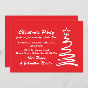Magical Christmas Tree Holiday Party Invitation