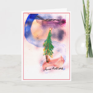 Magical Christmas Tree Holy Night card love