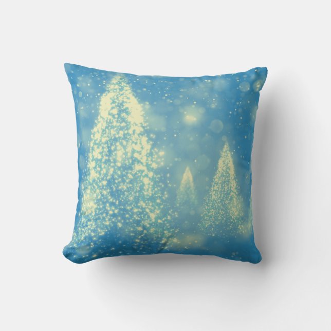 Magical Christmas Trees Cushion (Front)
