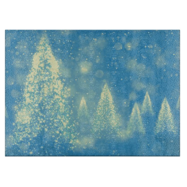 Magical Christmas Trees Cutting Board (Front)