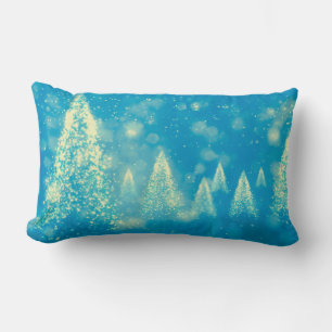 Magical Christmas Trees Lumbar Cushion
