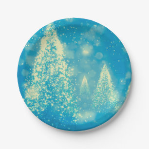 Magical Christmas Trees Paper Plate