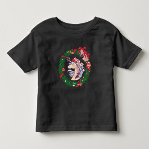 Magical Christmas Unicorn Toddler T-Shirt