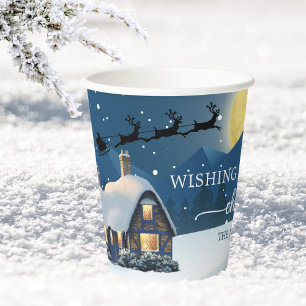 Magical Christmas Winter Wonderland Paper Cups