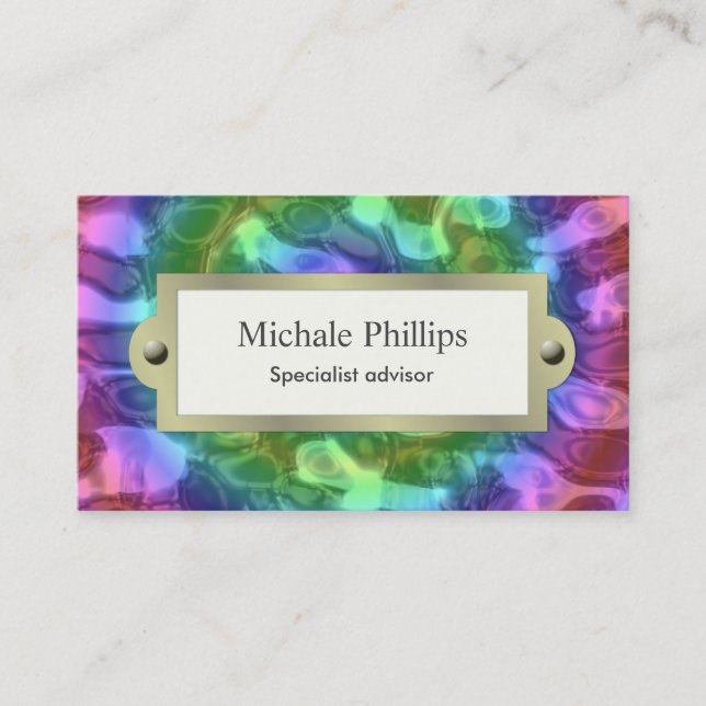 Magical clown fantastic entertainment fantasy business card (Front)