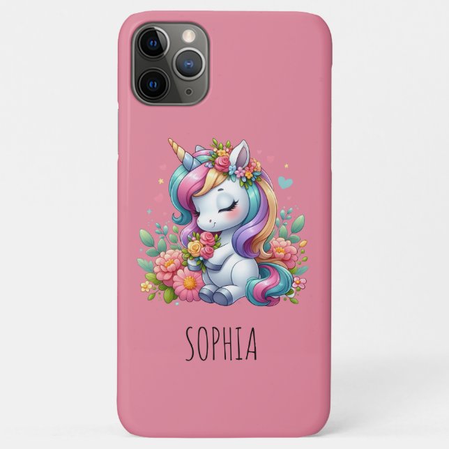 Magical Colourful Unicorn Girly Birthday Gift Case-Mate iPhone Case (Back)