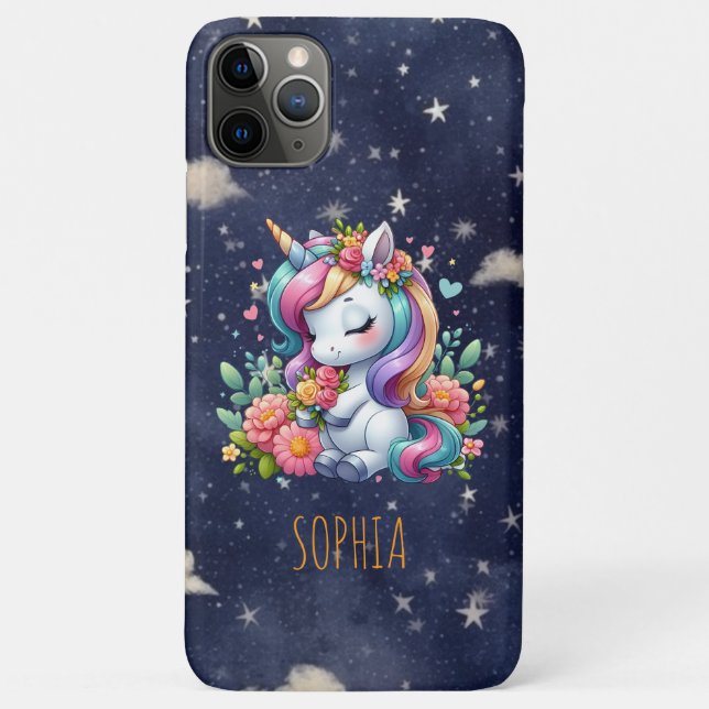 Magical Colourful Unicorn Girly Birthday Gift Case-Mate iPhone Case (Back)