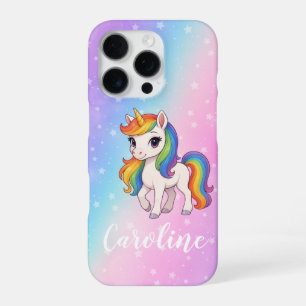 Magical colourful unicorn iPhone 16 pro case
