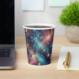 Magical Cosmic Galaxy Paper Cup – Starry Night 