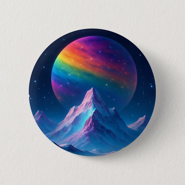 Magical Cosmic Land 6 Cm Round Badge (Front)