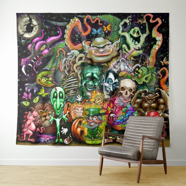 Magical Creatures Tapestry (In Situ (Horizontal))
