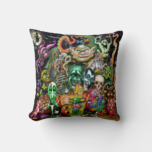 Magical Creatures Throw Pillow