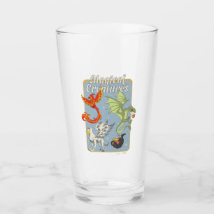 Magical Creatures Vintage Graphic Glass