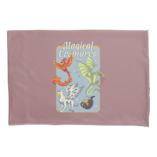 Magical Creatures Vintage Graphic Pillowcase