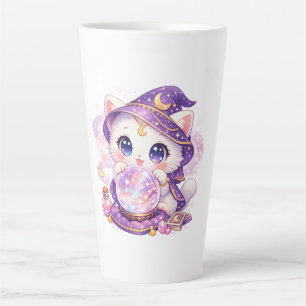 Magical Crystal Ball Cat Latte Mug
