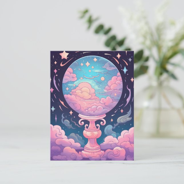 Magical Crystal Ball Postcard (Standing Front)