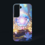 Magical Crystal Orb Forest Phone Case<br><div class="desc">Transport yourself to an enchanted realm every time you reach for your phone with this captivating case. Featuring a mystical illustration of a glowing crystal orb resting on a mossy forest floor, surrounded by delicate wildflowers under soft sunlight, this design evokes feelings of wonder and magic. The luminous blue and...</div>