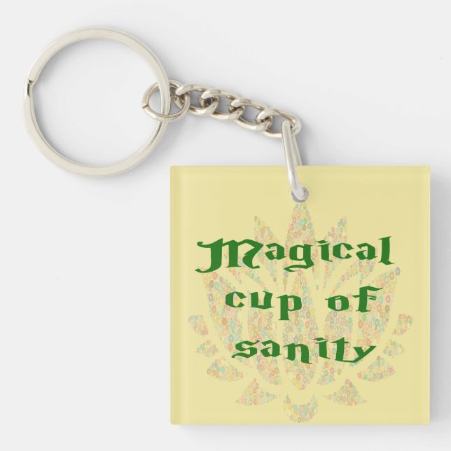 Magical Cup of Sanity Key Ring (Front)
