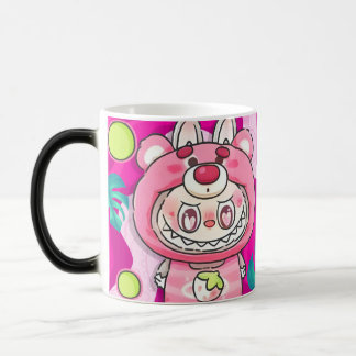 magical cup with a labubu motif